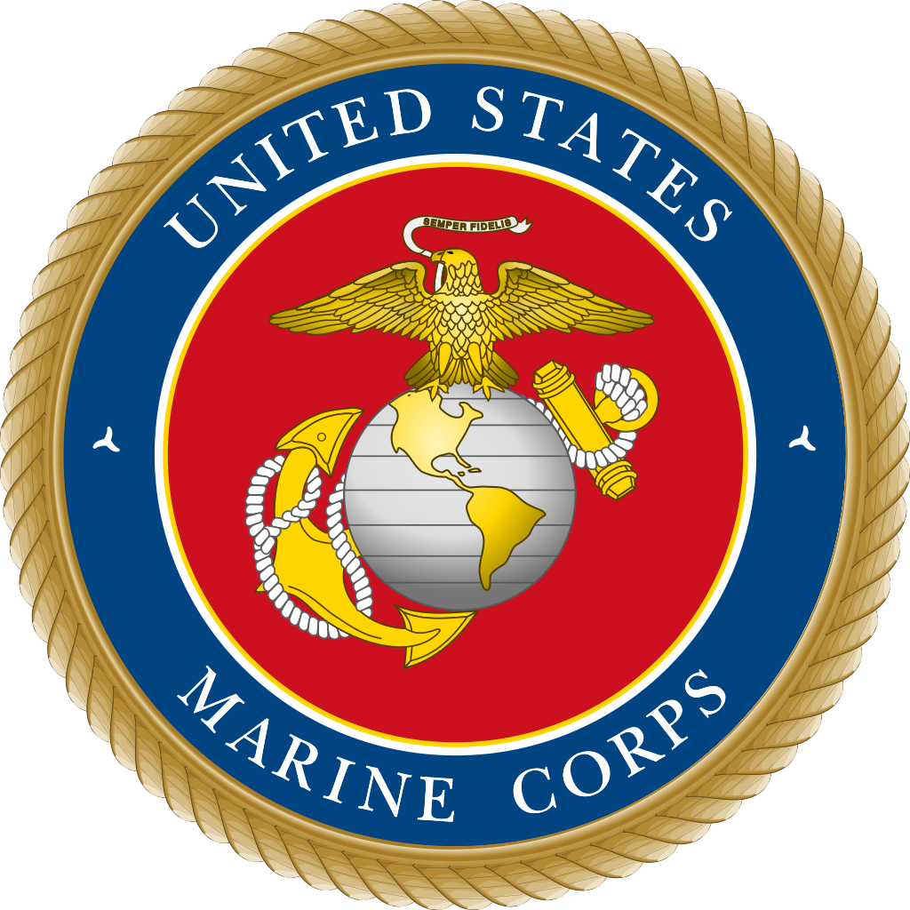 Emblem of the United States Marine Corps featuring an eagle, globe, and anchor.